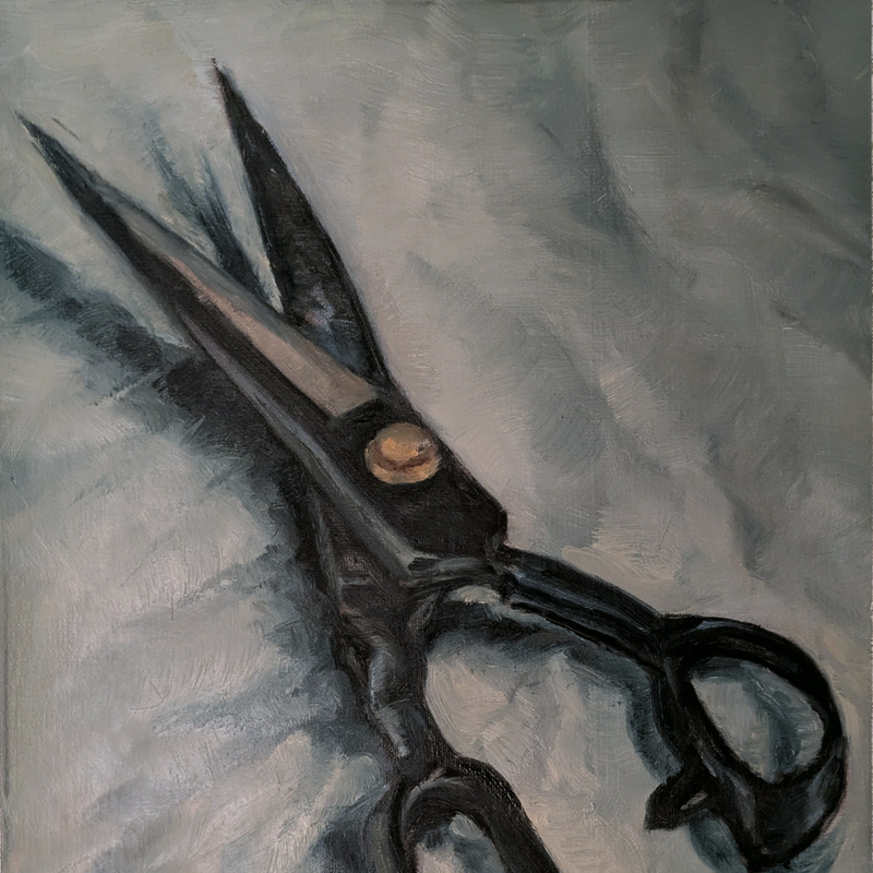 Household Scissors (11 in. x 14 in.), oil on linen panel