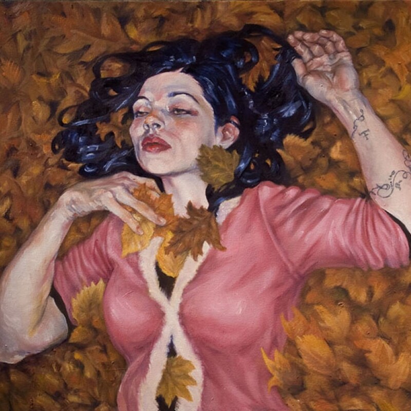 Erin in the Fall (30 in. x 36 in.), oil on canvas