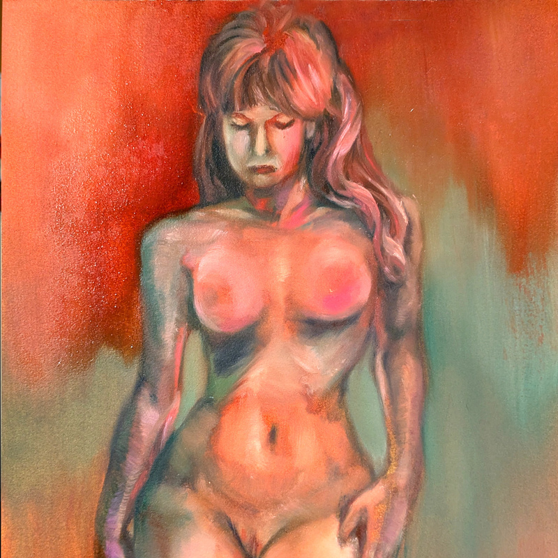 Hyperreal (11 in. x 15 in.), oil on oil paper panel